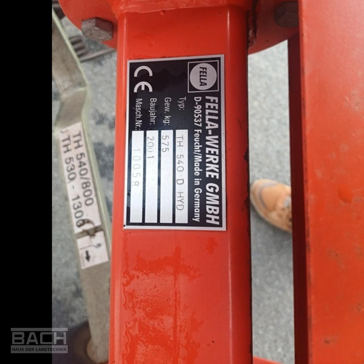 Kreiselheuer типа Fella TH 540 / 800, Gebrauchtmaschine в Boxberg-Seehof (Фотография 6)