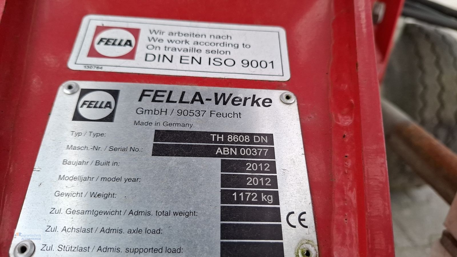 Kreiselheuer typu Fella TH 8608 DN, Gebrauchtmaschine v Altenberge (Obrázek 8)