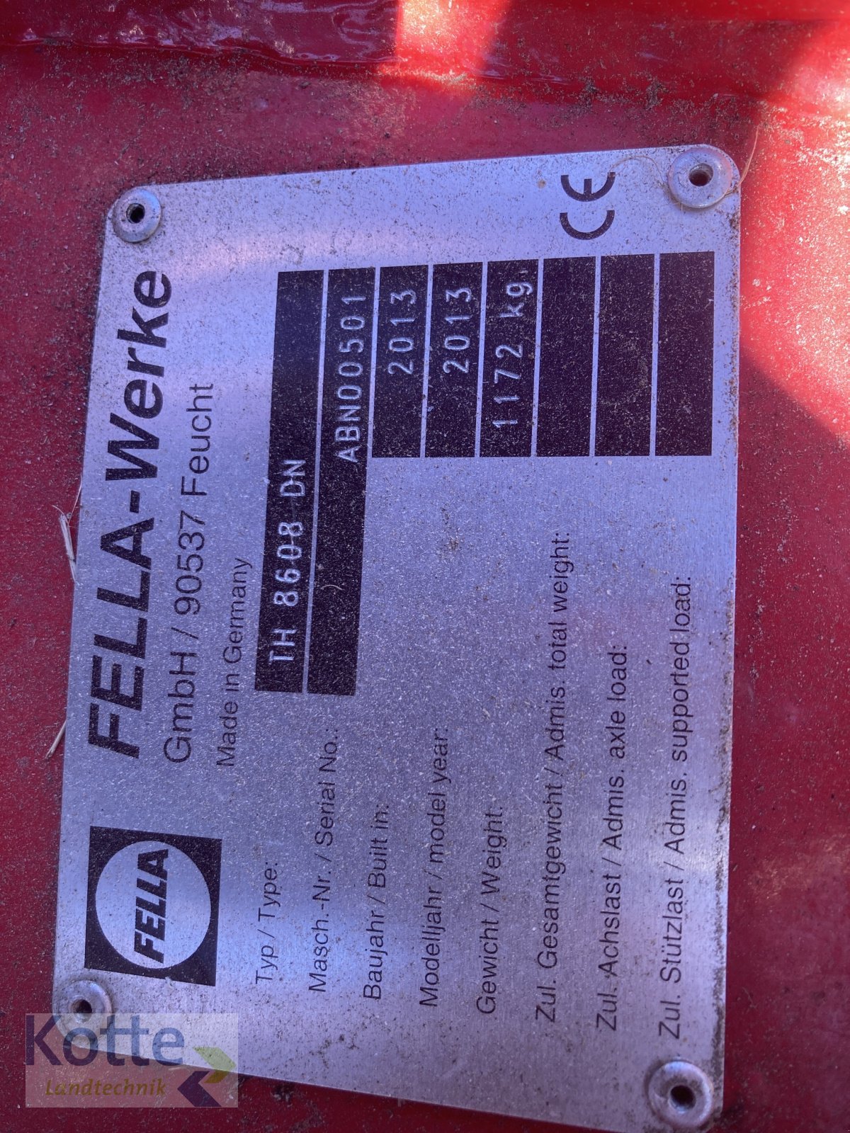Kreiselheuer typu Fella TH 8608 DN, Gebrauchtmaschine v Rieste (Obrázek 8)