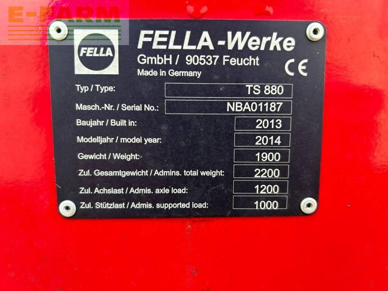 Kreiselheuer van het type Fella ts 880, Gebrauchtmaschine in ag BROEKLAND (Foto 10)