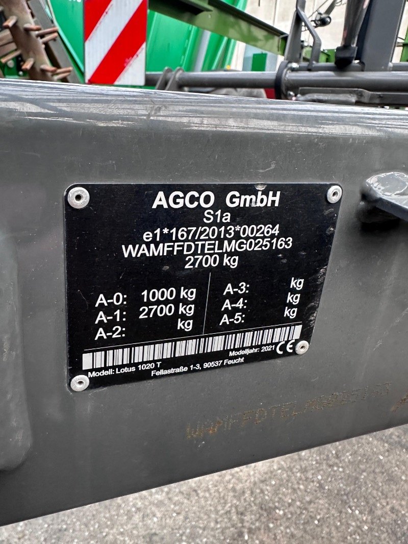 Kreiselheuer типа Fendt LOTUS 1020T, Gebrauchtmaschine в Liebenwalde (Фотография 2)