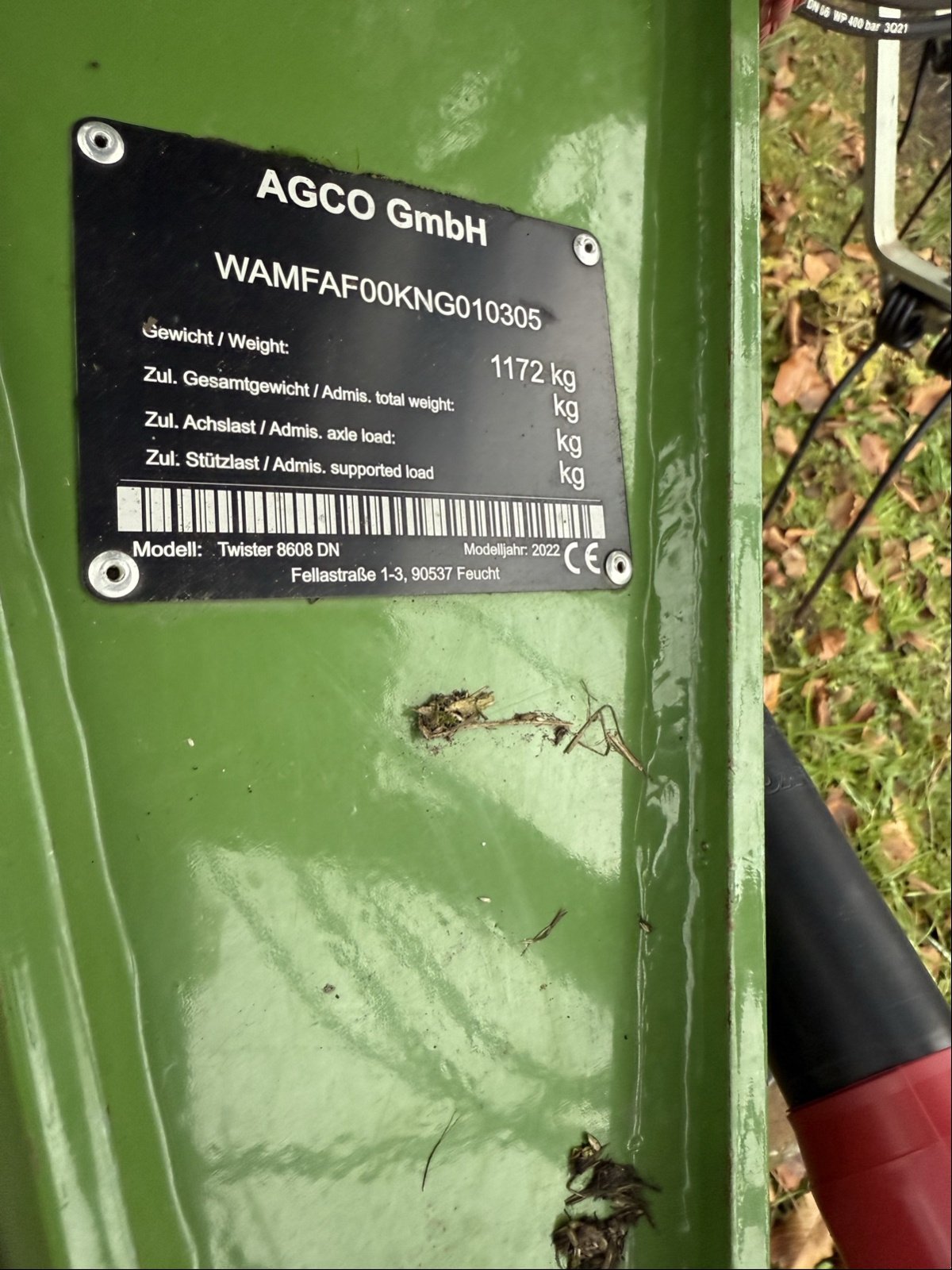 Kreiselheuer za tip Fendt Twister 8608 DN, Gebrauchtmaschine u Elmenhorst-Lanken (Slika 4)