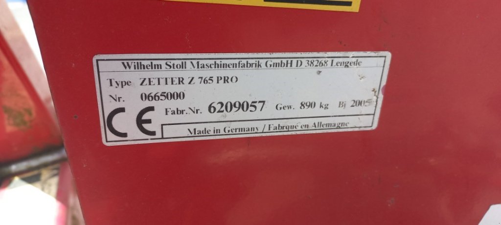 Kreiselheuer typu JF Stoll Z765 pro, Gebrauchtmaschine v VERT TOULON (Obrázek 7)