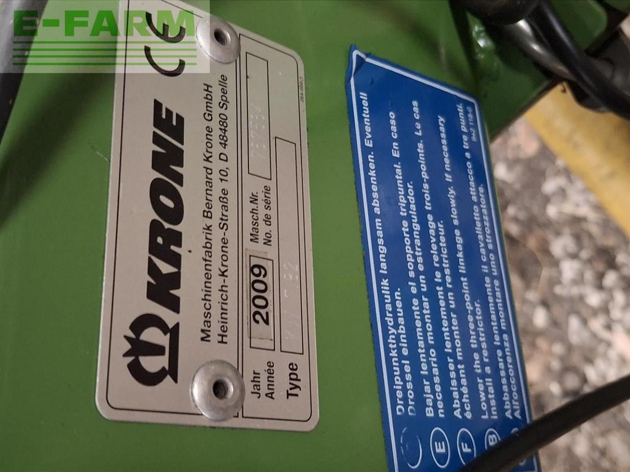 Kreiselheuer Türe ait Krone 7.82, Gebrauchtmaschine içinde WARTON, CARNFORTH (resim 5)