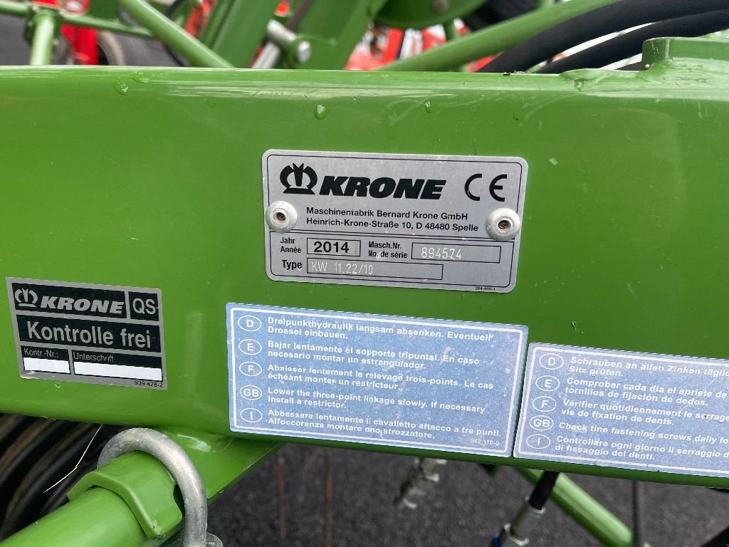 Kreiselheuer des Typs Krone KW 11.22/10, Gebrauchtmaschine in Allerborn (Bild 3)