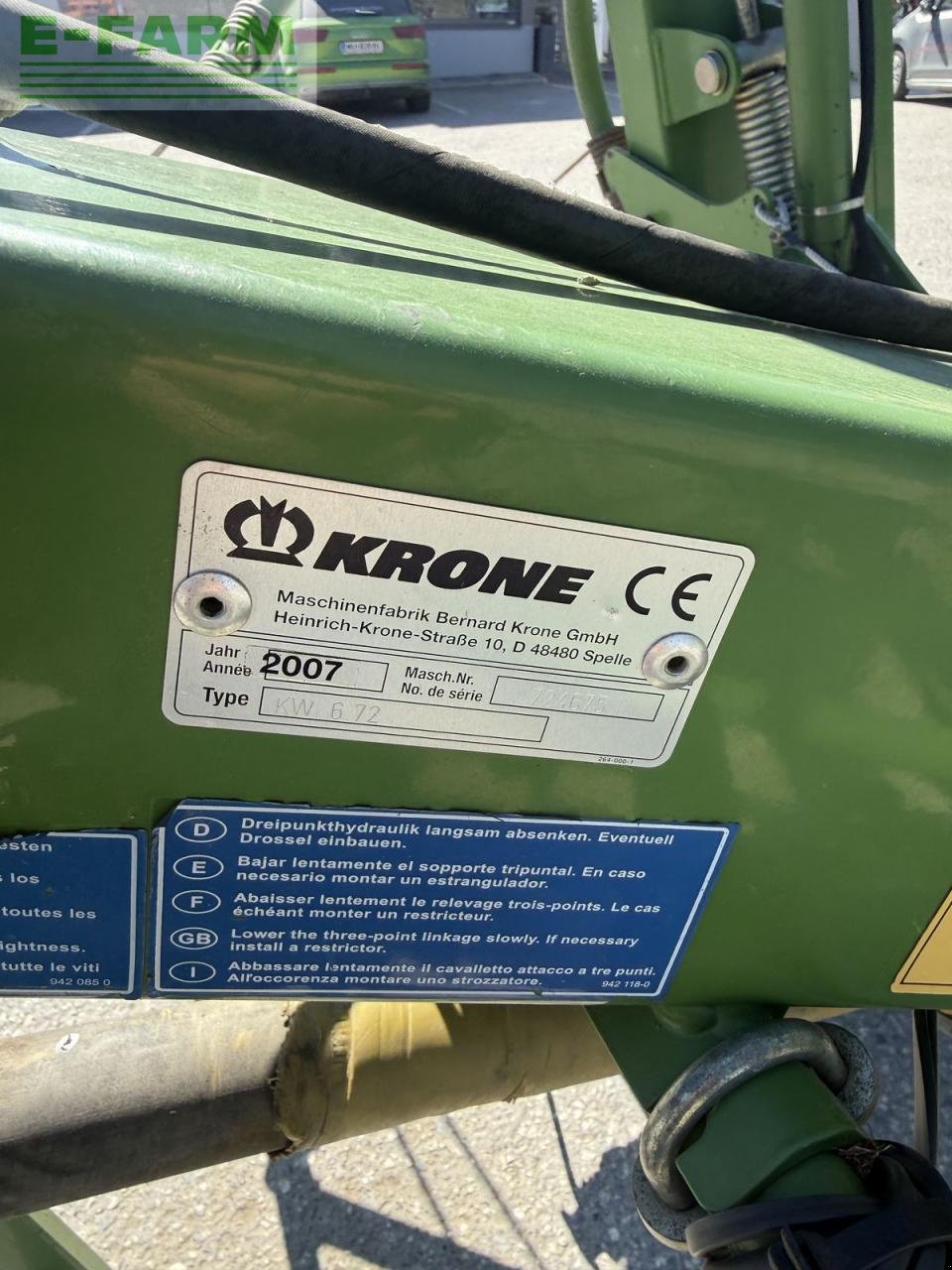 Kreiselheuer des Typs Krone kw 6,72, Gebrauchtmaschine in MÜHLEN (Bild 7)