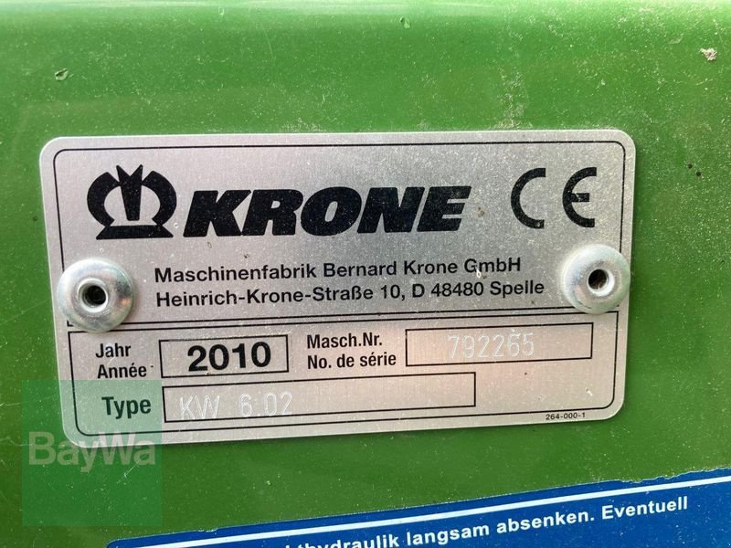 Kreiselheuer des Typs Krone KW 6.02, Gebrauchtmaschine in Untergriesbach (Bild 5)