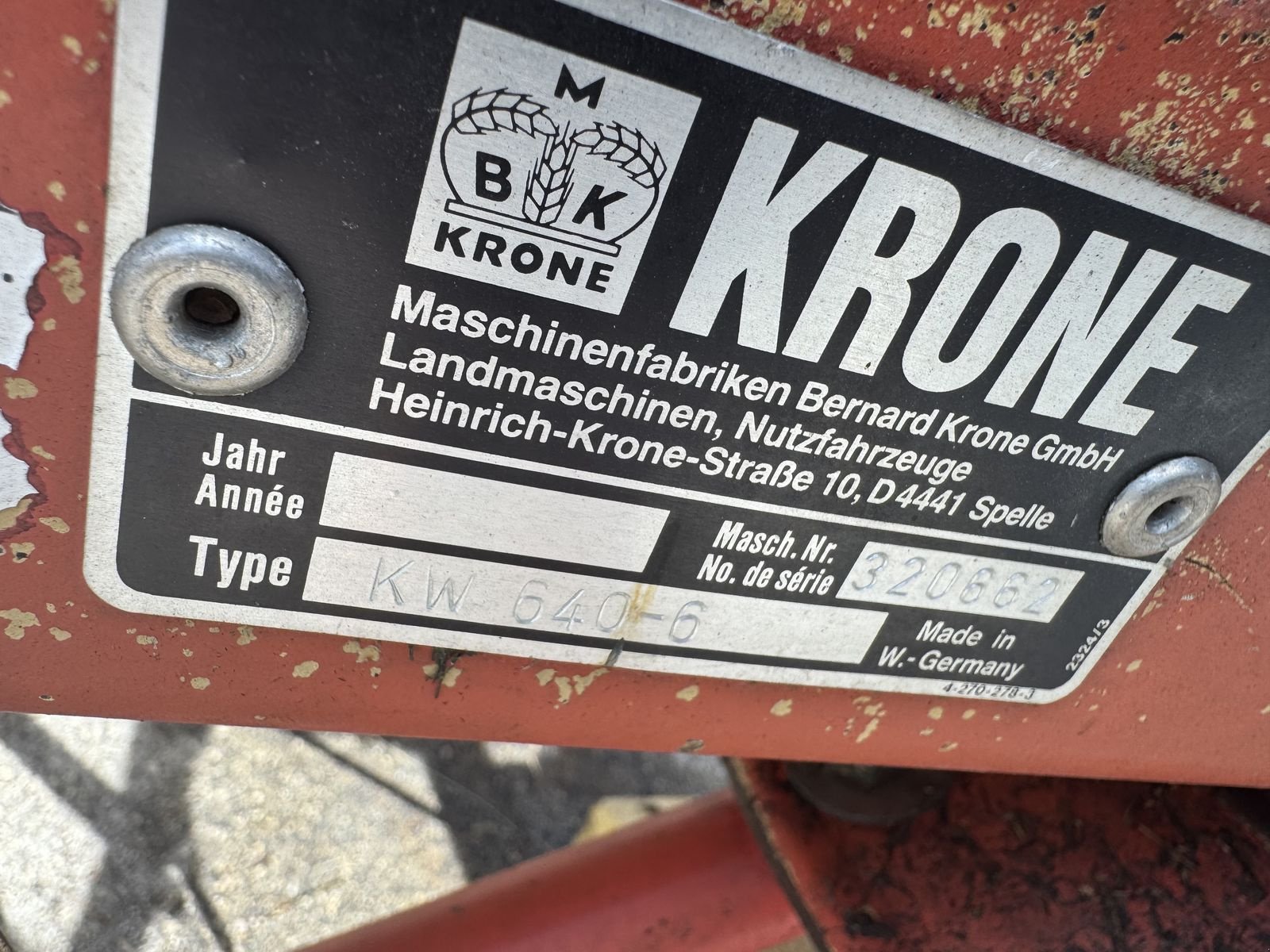 Kreiselheuer des Typs Krone KW  640/6, Gebrauchtmaschine in Hopfgarten (Bild 5)