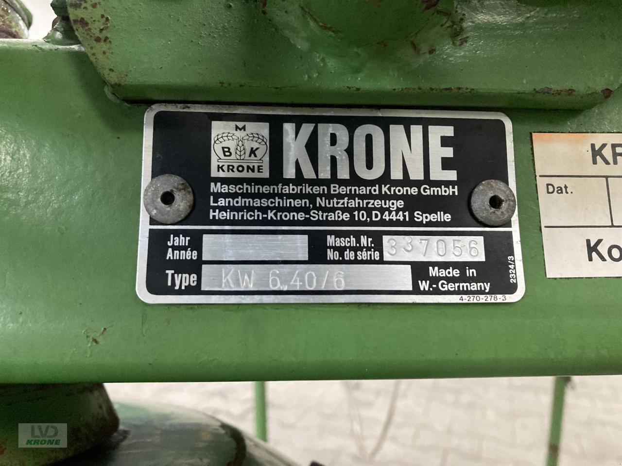 Kreiselheuer типа Krone KW 6.40/6, Gebrauchtmaschine в Spelle (Фотография 7)