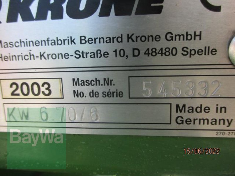 Kreiselheuer des Typs Krone KW 6.70/6   #475, Gebrauchtmaschine in Schönau b.Tuntenhausen (Bild 7)