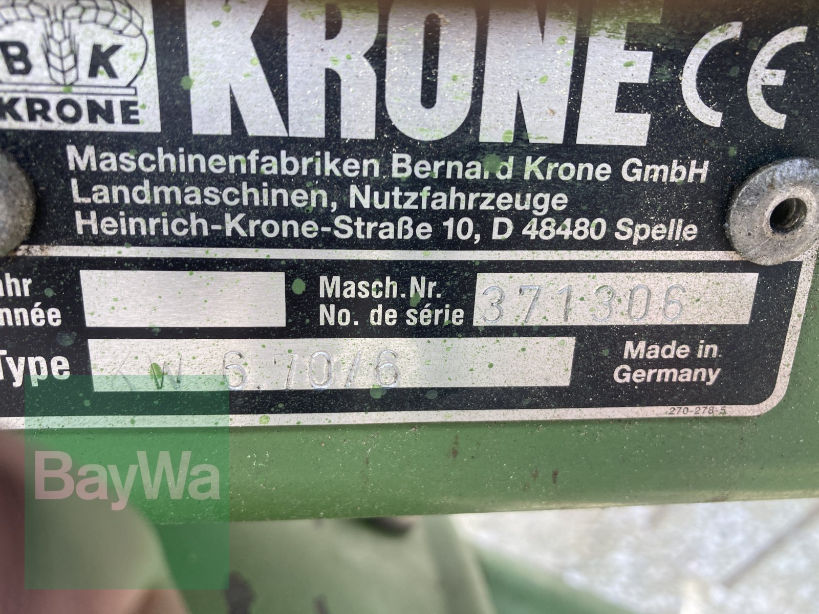 Kreiselheuer des Typs Krone KW 6.70/6, Gebrauchtmaschine in Dinkelsbühl (Bild 10)