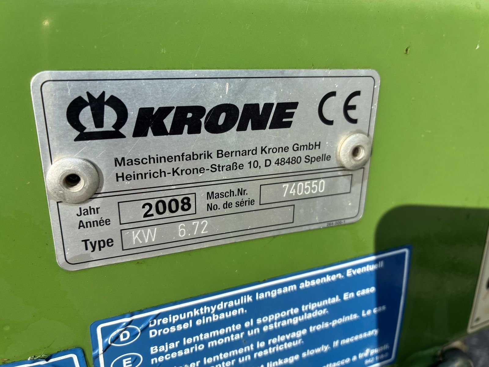 Kreiselheuer Türe ait Krone KW 6.72/6, Gebrauchtmaschine içinde Villach (resim 6)