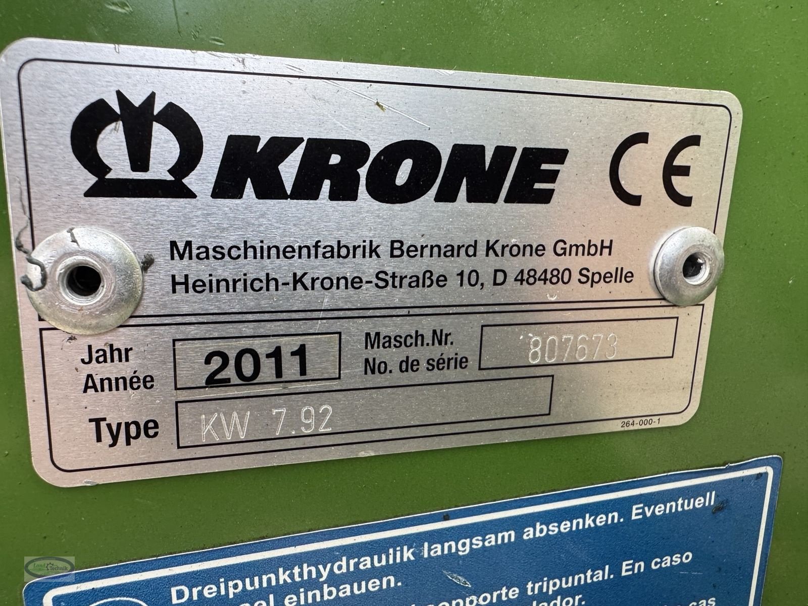 Kreiselheuer des Typs Krone KW 7,92/8, Gebrauchtmaschine in Münzkirchen (Bild 16)