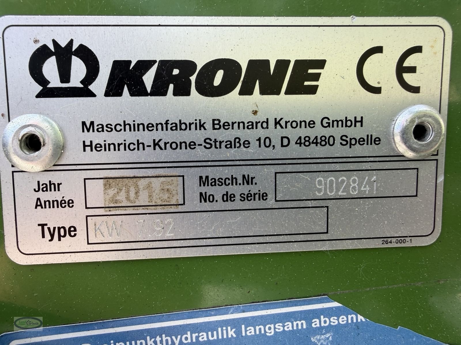 Kreiselheuer типа Krone KW 7,92/8, Gebrauchtmaschine в Münzkirchen (Фотография 7)