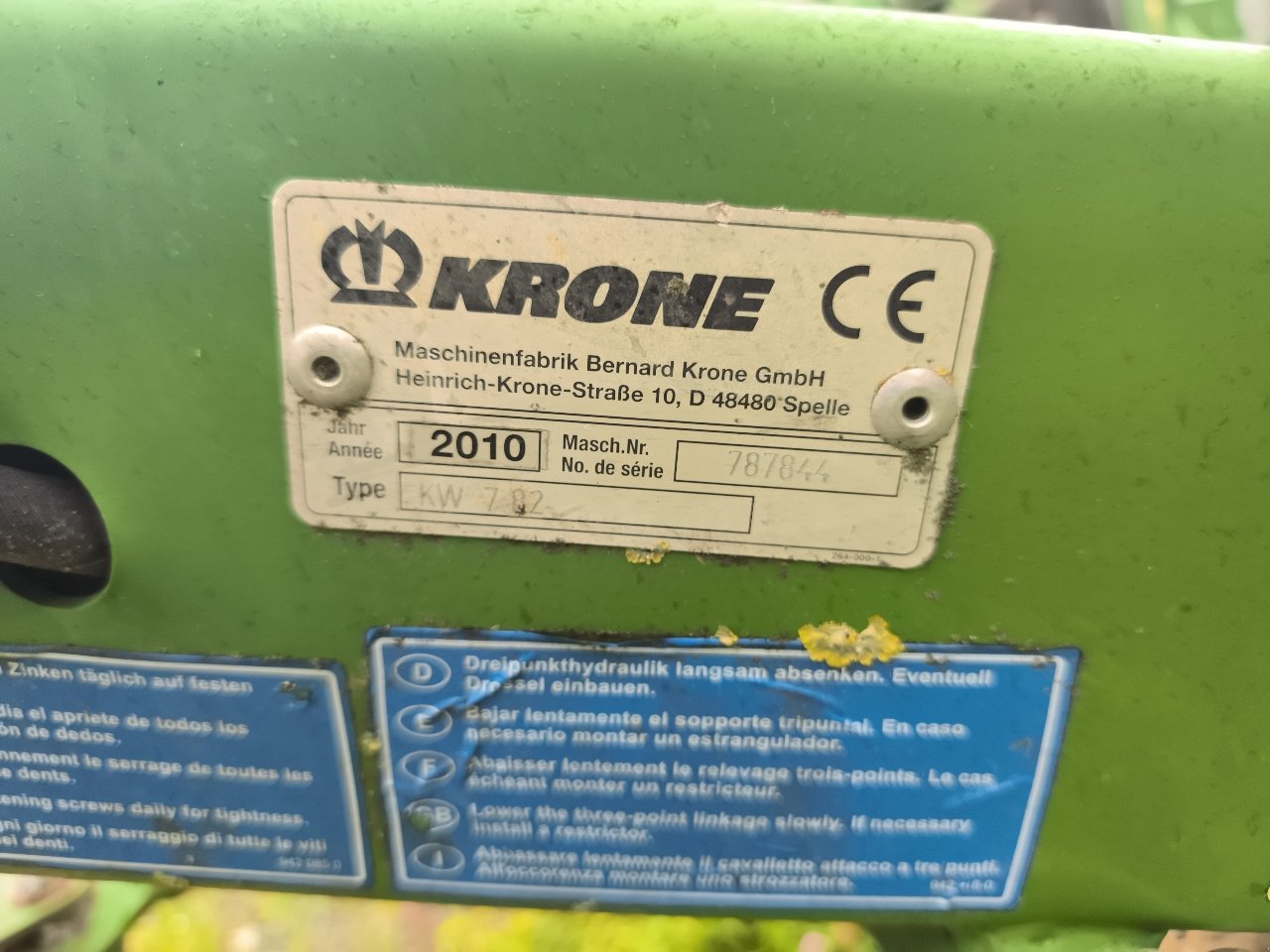 Kreiselheuer des Typs Krone KW 7.82, Gebrauchtmaschine in LIMEY-REMENAUVILLE (Bild 7)