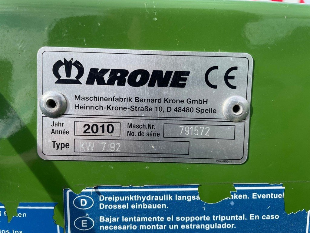 Kreiselheuer typu Krone KW 7.92/8, Gebrauchtmaschine v Balterswil (Obrázek 11)