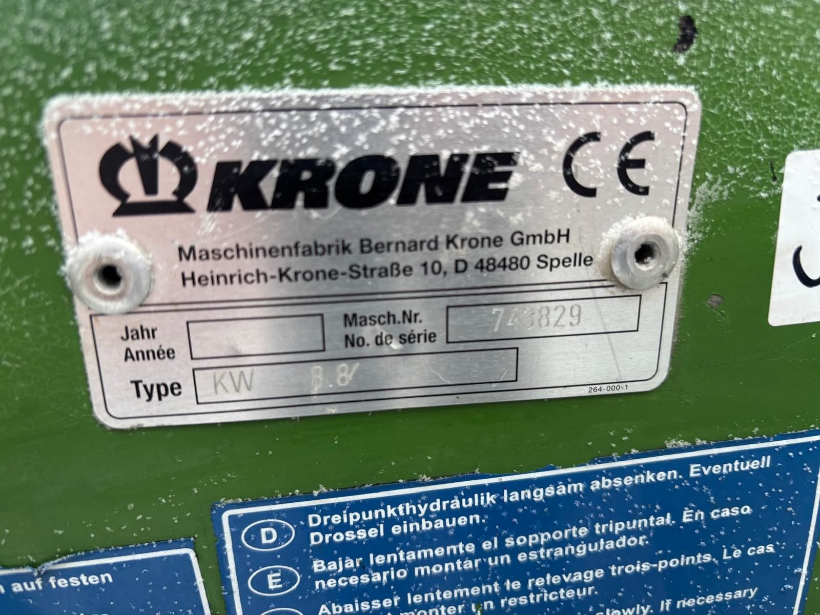 Kreiselheuer типа Krone KW 8 82/8, Gebrauchtmaschine в Hopfgarten (Фотография 2)