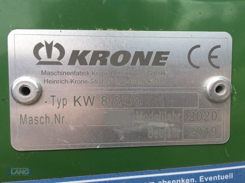 Kreiselheuer типа Krone KW 8.82/8, Gebrauchtmaschine в Rottenburg (Фотография 4)