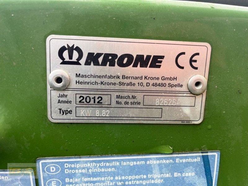 Kreiselheuer des Typs Krone KW 8.82, Gebrauchtmaschine in Grabow (Bild 2)