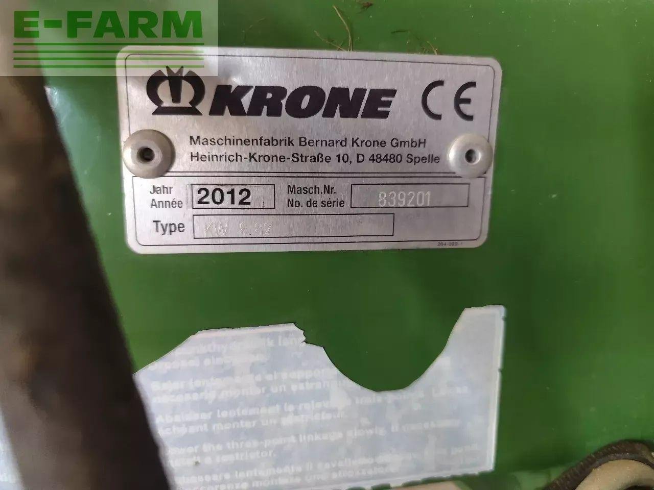 Kreiselheuer typu Krone kw 8.83, Gebrauchtmaschine v CHAUVONCOURT (Obrázek 3)