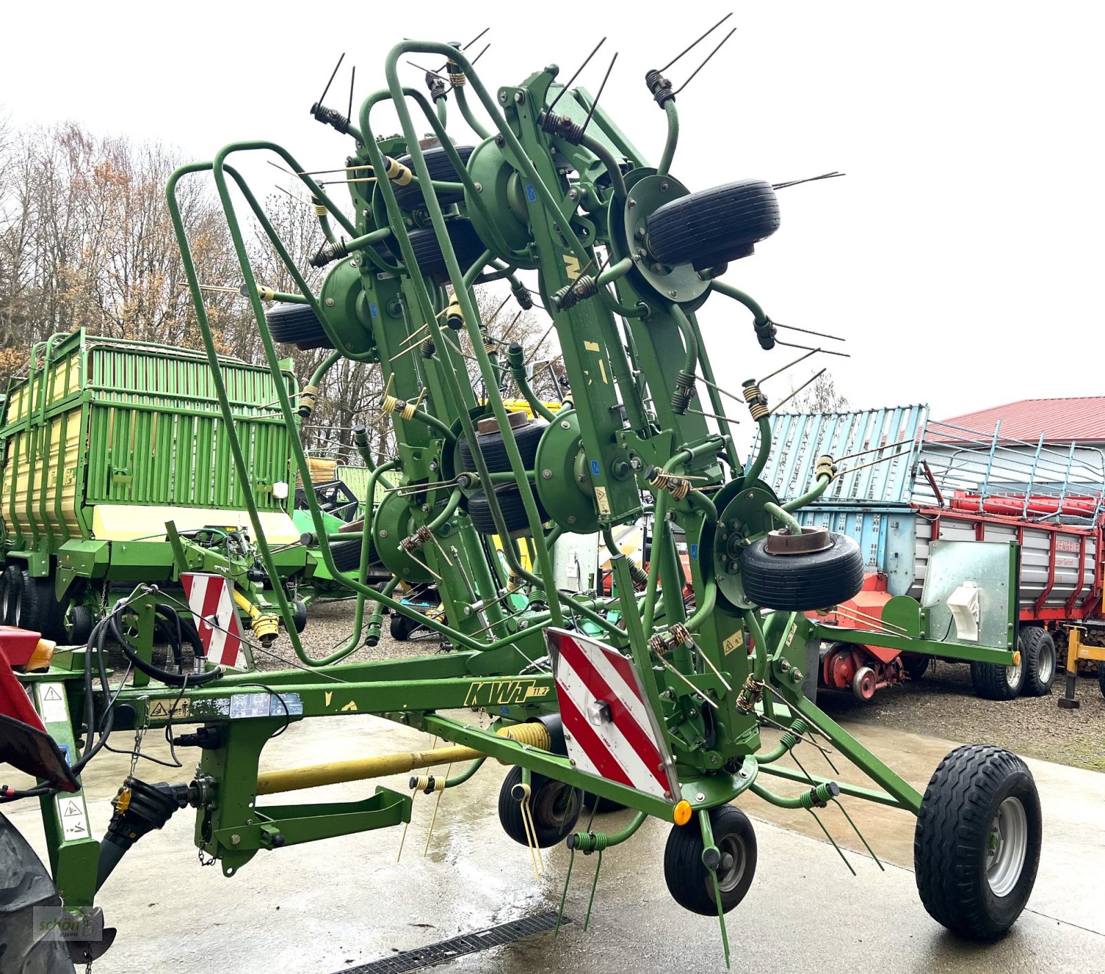 Kreiselheuer Türe ait Krone KWT 11.22/10 - ein 10-er Kreiselheuer mit Fahrwerk, Gebrauchtmaschine içinde Burgrieden (resim 1)