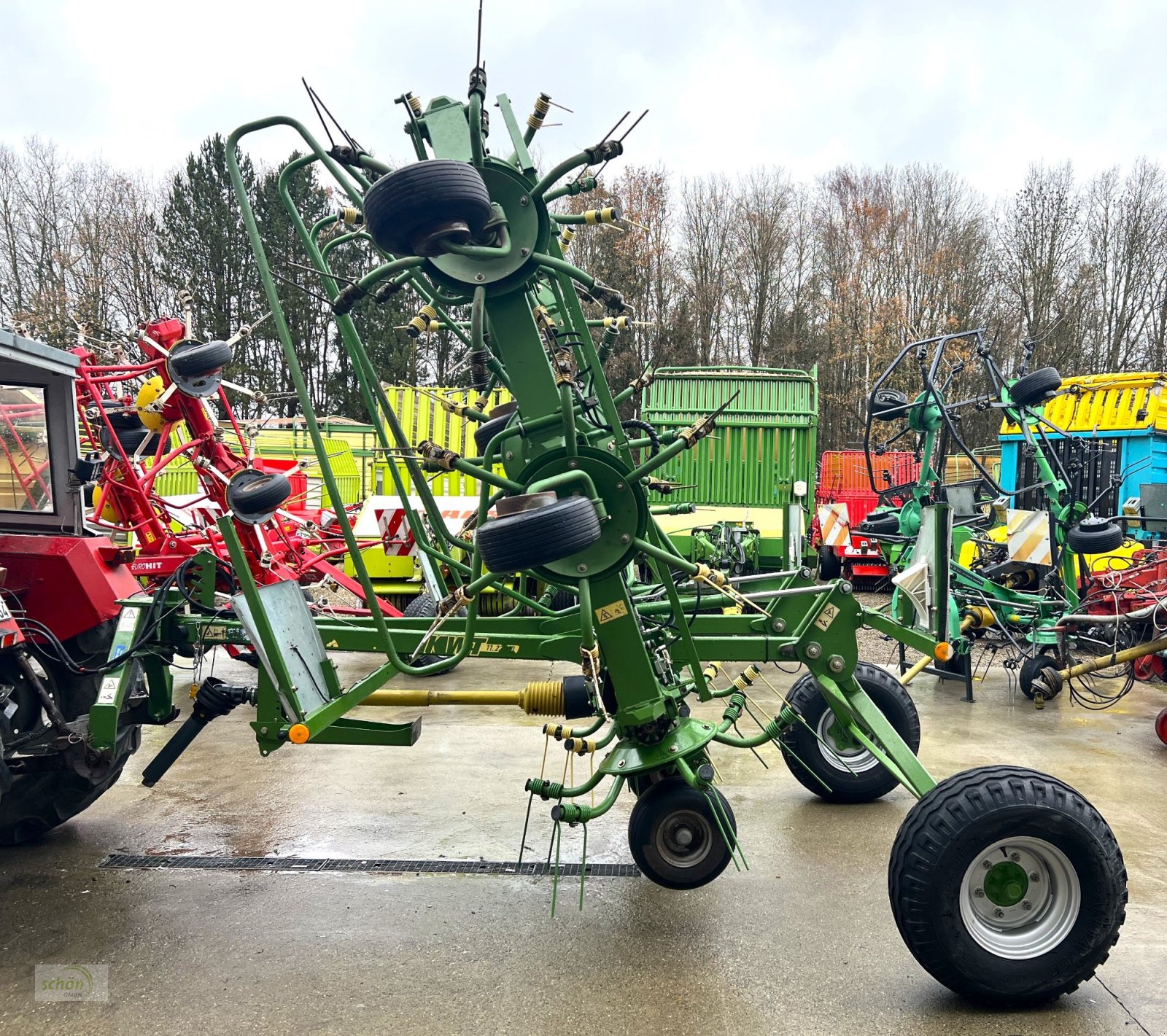 Kreiselheuer Türe ait Krone KWT 11.22/10 - ein 10-er Kreiselheuer mit Fahrwerk, Gebrauchtmaschine içinde Burgrieden (resim 2)