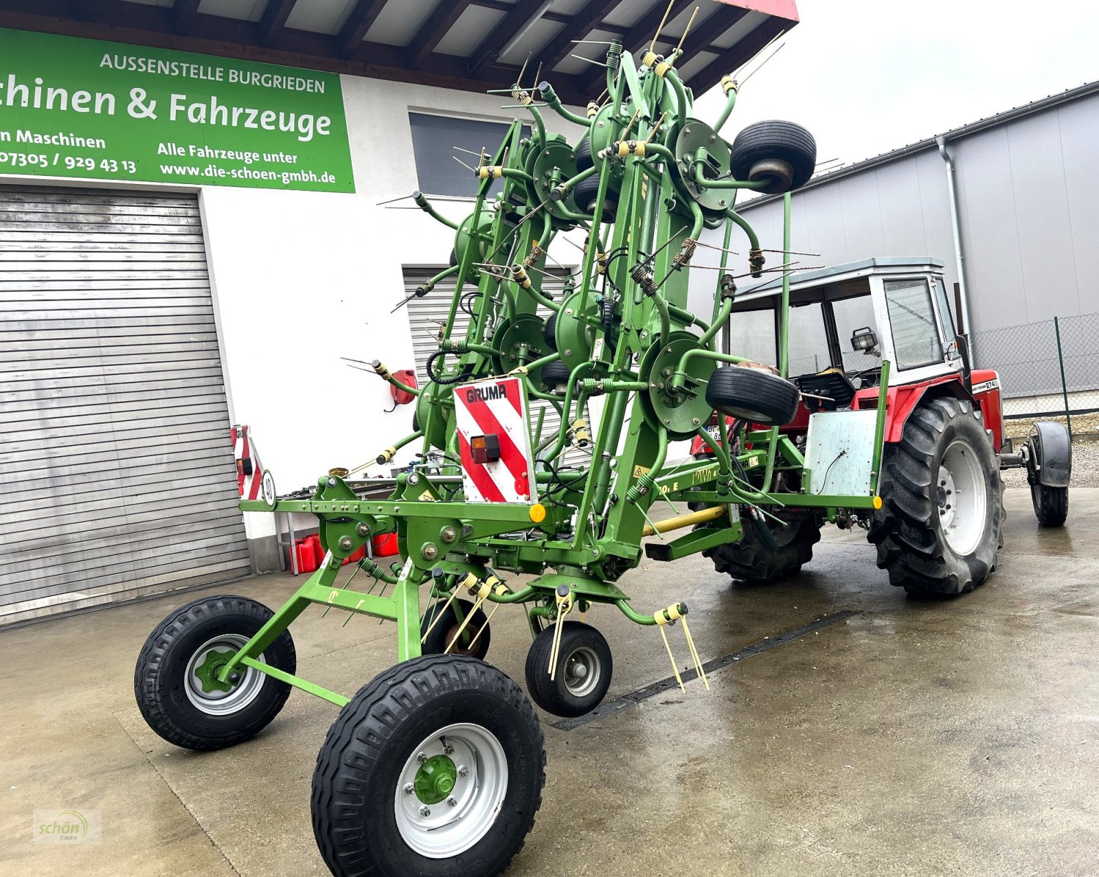 Kreiselheuer Türe ait Krone KWT 11.22/10 - ein 10-er Kreiselheuer mit Fahrwerk, Gebrauchtmaschine içinde Burgrieden (resim 5)