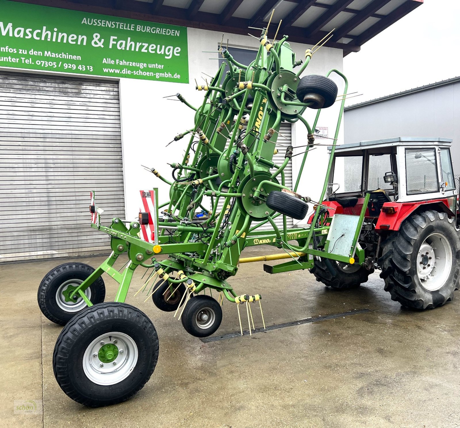 Kreiselheuer Türe ait Krone KWT 11.22/10 - ein 10-er Kreiselheuer mit Fahrwerk, Gebrauchtmaschine içinde Burgrieden (resim 7)