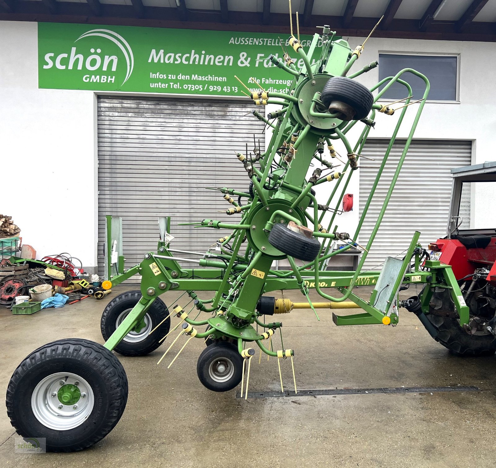 Kreiselheuer Türe ait Krone KWT 11.22/10 - ein 10-er Kreiselheuer mit Fahrwerk, Gebrauchtmaschine içinde Burgrieden (resim 8)