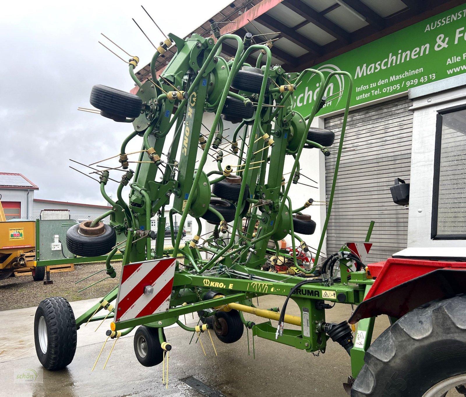 Kreiselheuer Türe ait Krone KWT 11.22/10 - ein 10-er Kreiselheuer mit Fahrwerk, Gebrauchtmaschine içinde Burgrieden (resim 9)