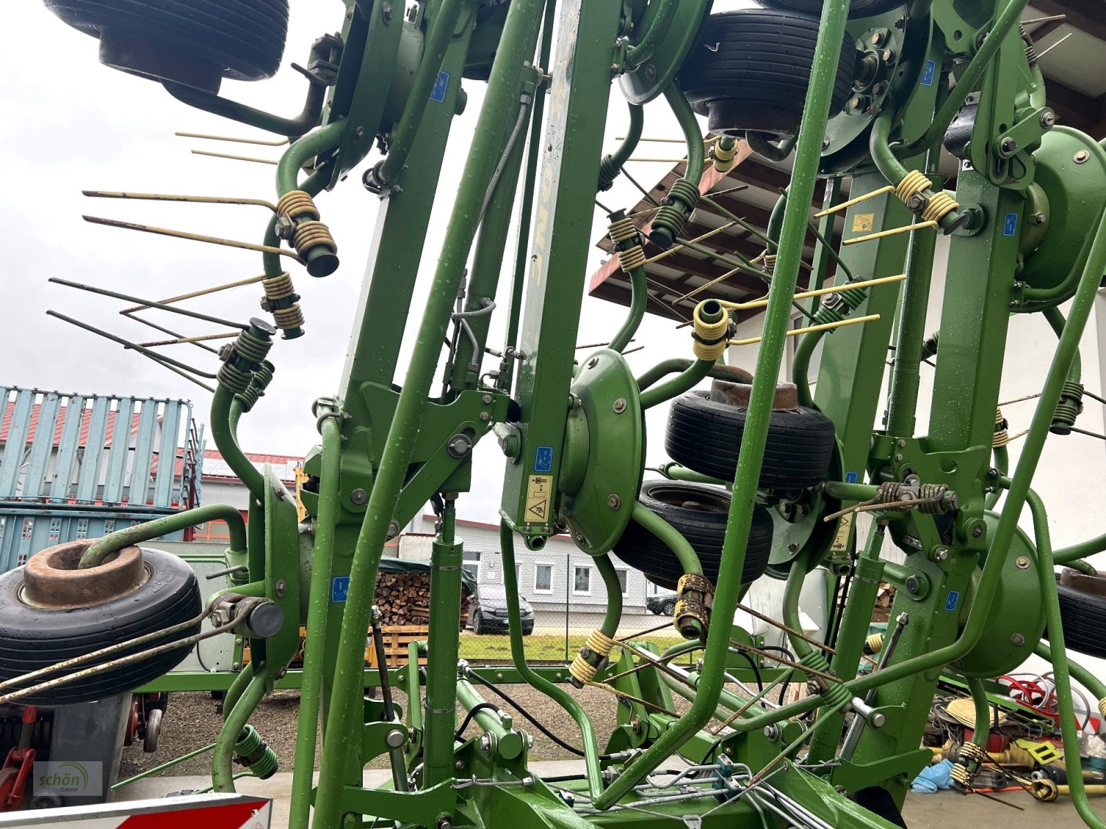 Kreiselheuer Türe ait Krone KWT 11.22/10 - ein 10-er Kreiselheuer mit Fahrwerk, Gebrauchtmaschine içinde Burgrieden (resim 13)