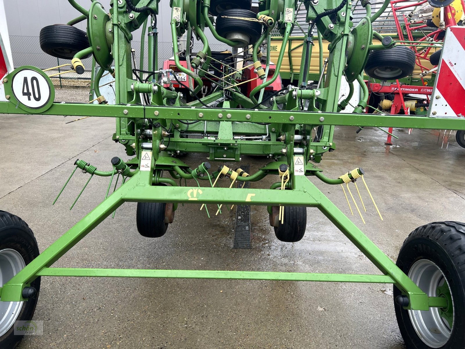 Kreiselheuer Türe ait Krone KWT 11.22/10 - ein 10-er Kreiselheuer mit Fahrwerk, Gebrauchtmaschine içinde Burgrieden (resim 15)