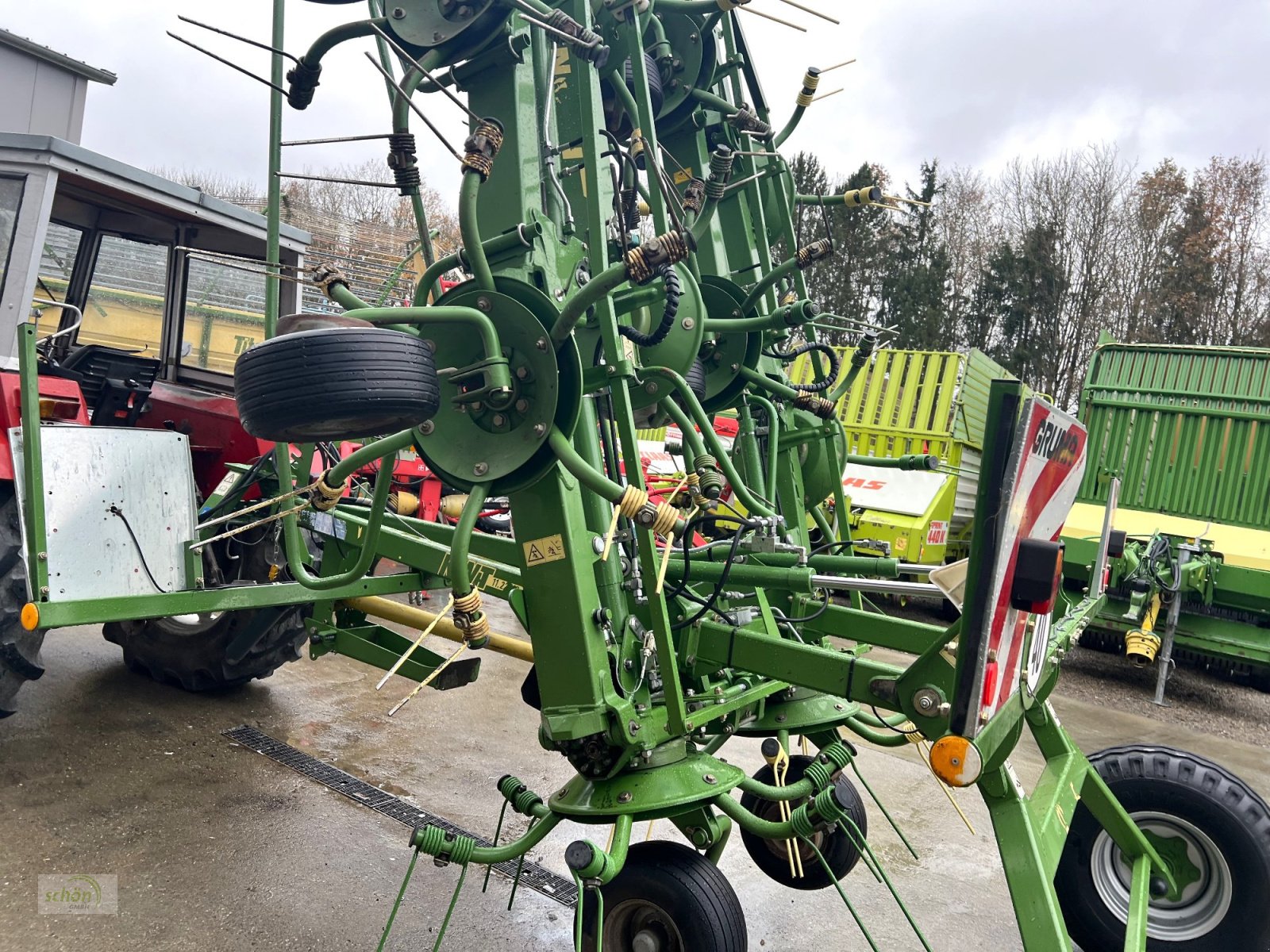 Kreiselheuer Türe ait Krone KWT 11.22/10 - ein 10-er Kreiselheuer mit Fahrwerk, Gebrauchtmaschine içinde Burgrieden (resim 19)