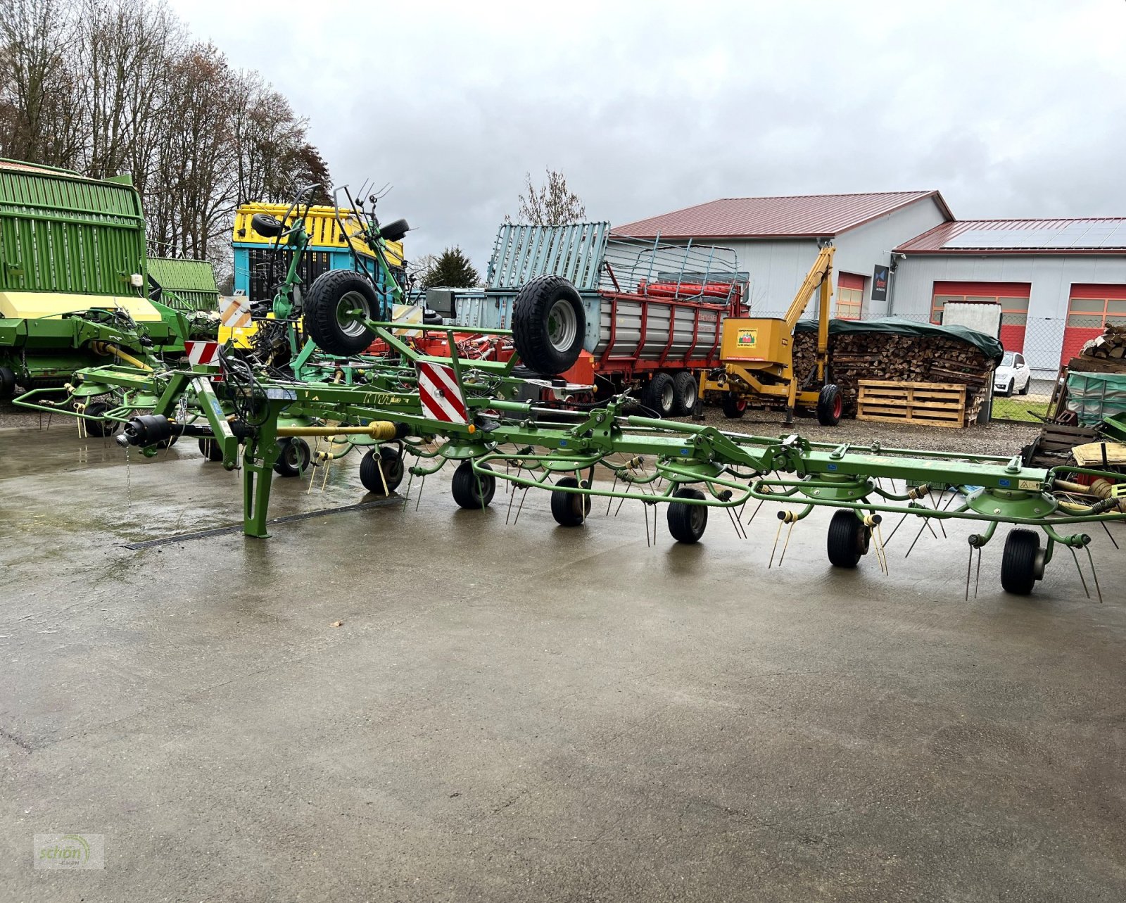 Kreiselheuer Türe ait Krone KWT 11.22/10 - ein 10-er Kreiselheuer mit Fahrwerk, Gebrauchtmaschine içinde Burgrieden (resim 21)