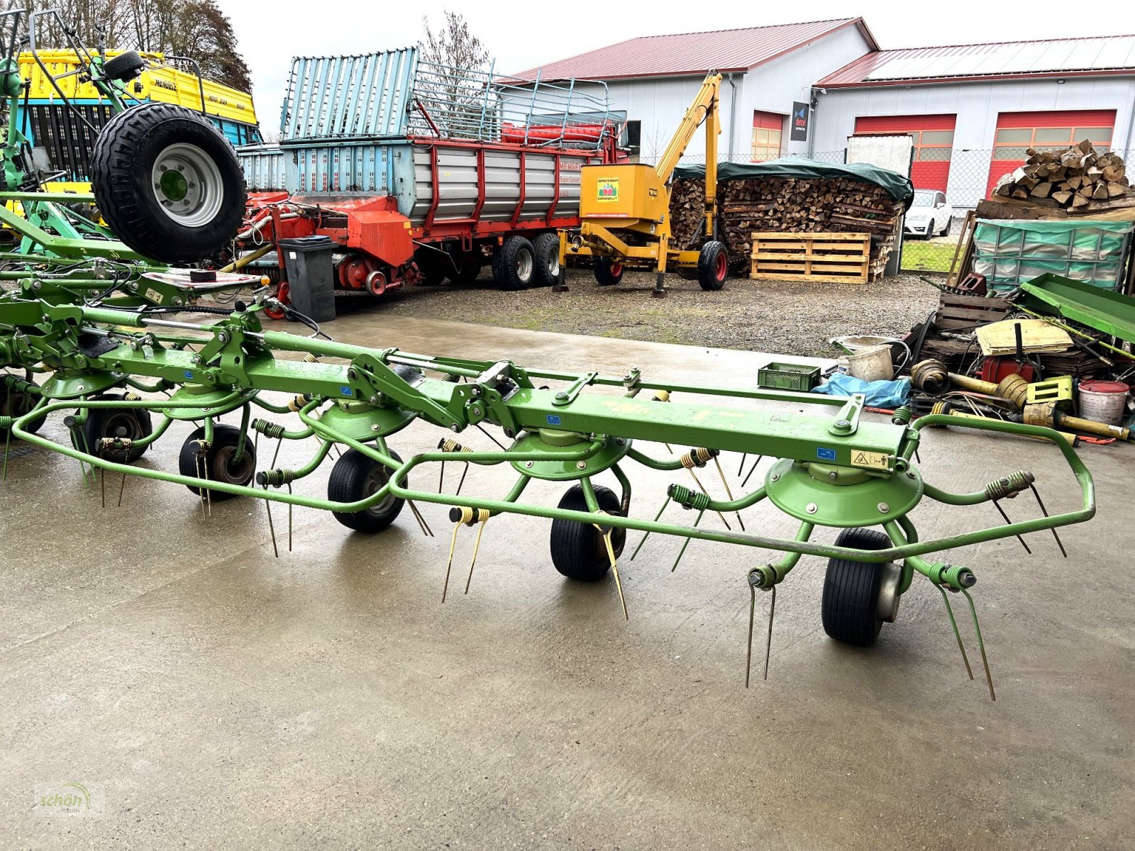 Kreiselheuer Türe ait Krone KWT 11.22/10 - ein 10-er Kreiselheuer mit Fahrwerk, Gebrauchtmaschine içinde Burgrieden (resim 22)