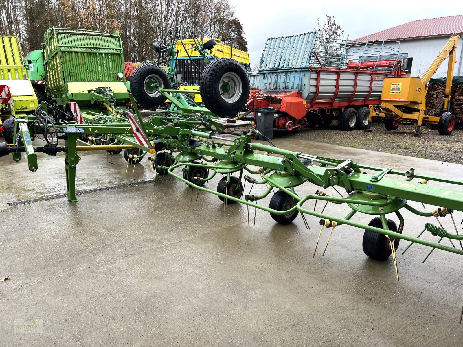 Kreiselheuer Türe ait Krone KWT 11.22/10 - ein 10-er Kreiselheuer mit Fahrwerk, Gebrauchtmaschine içinde Burgrieden (resim 23)