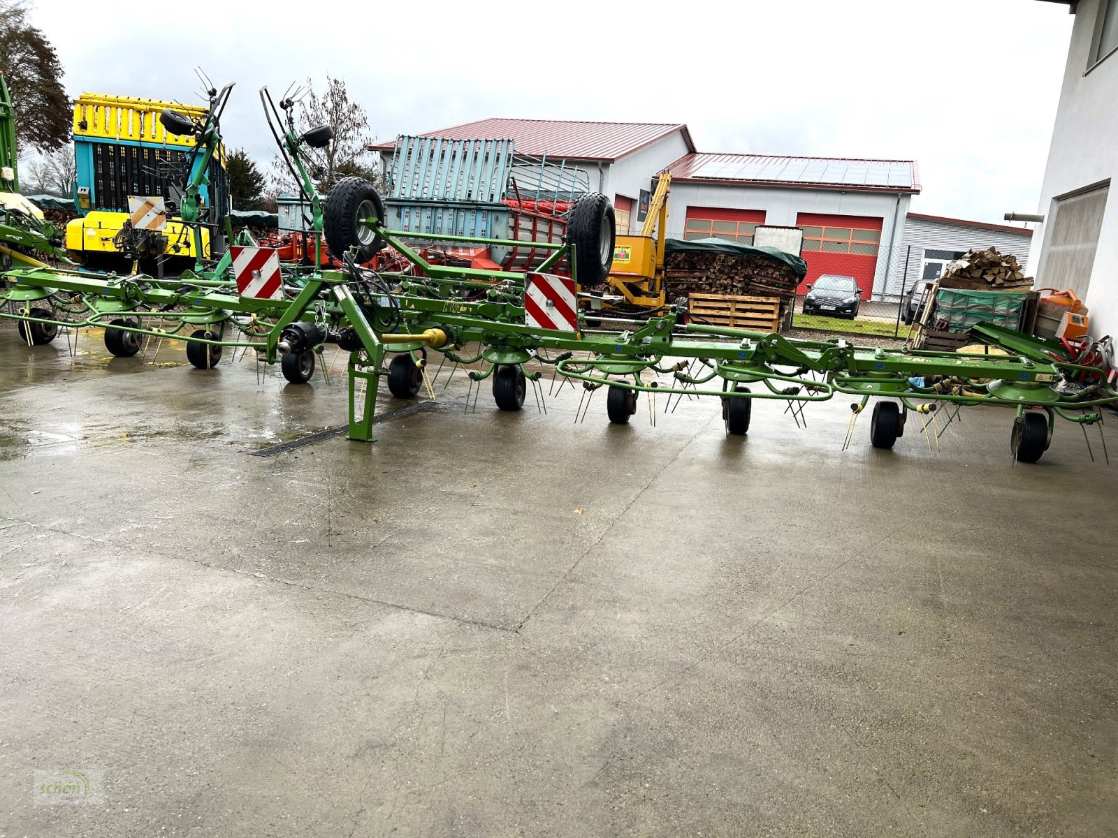 Kreiselheuer Türe ait Krone KWT 11.22/10 - ein 10-er Kreiselheuer mit Fahrwerk, Gebrauchtmaschine içinde Burgrieden (resim 24)