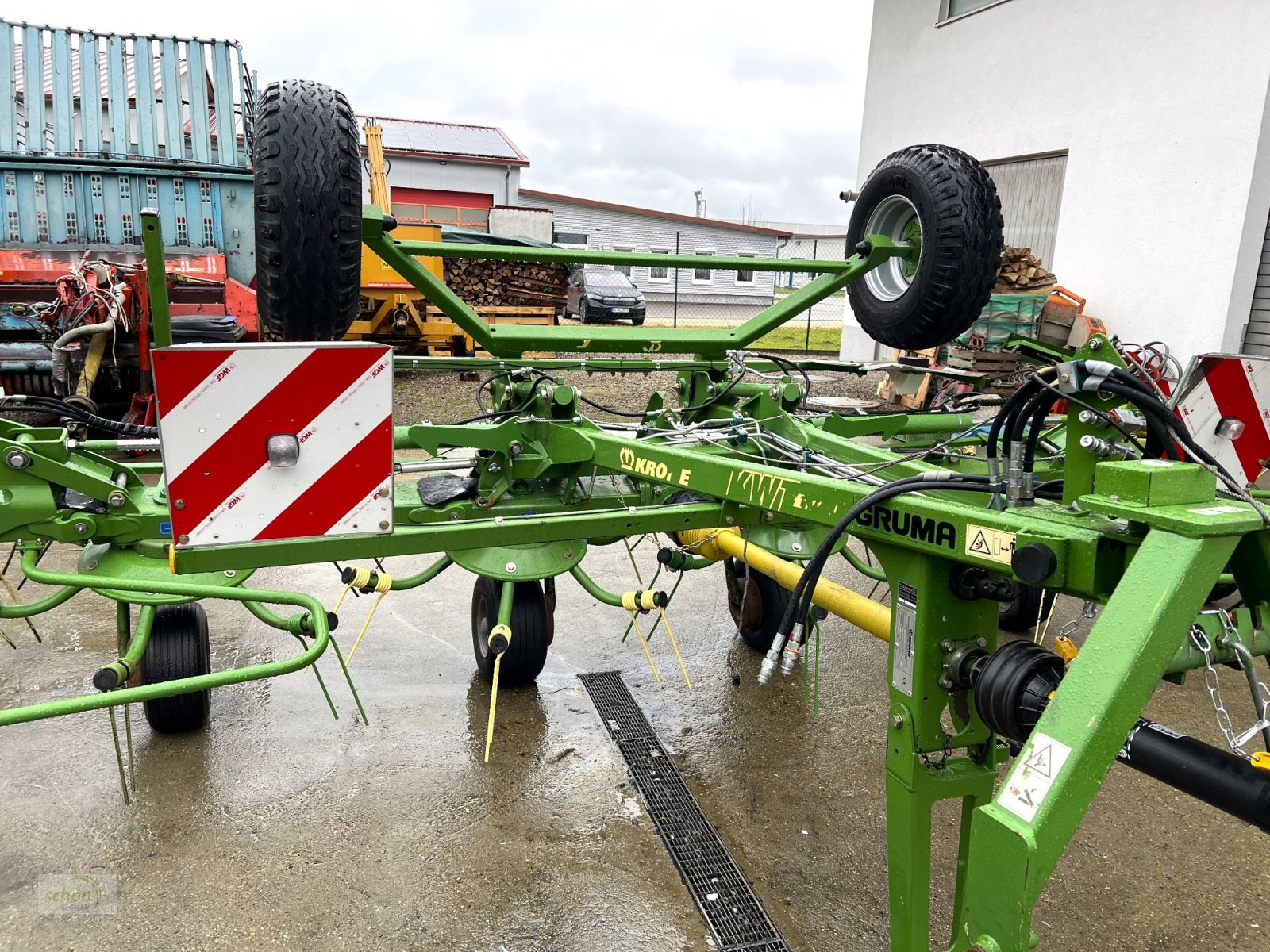 Kreiselheuer Türe ait Krone KWT 11.22/10 - ein 10-er Kreiselheuer mit Fahrwerk, Gebrauchtmaschine içinde Burgrieden (resim 27)