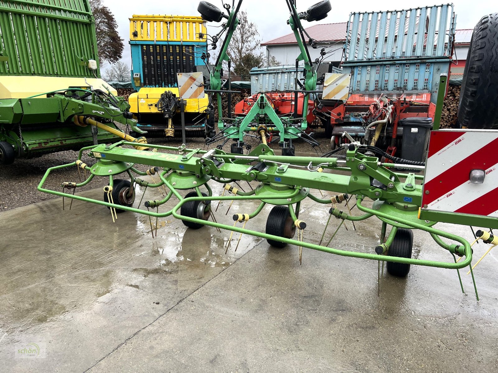 Kreiselheuer Türe ait Krone KWT 11.22/10 - ein 10-er Kreiselheuer mit Fahrwerk, Gebrauchtmaschine içinde Burgrieden (resim 29)