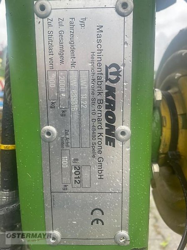 Kreiselheuer des Typs Krone KWT 11.22, Gebrauchtmaschine in Rohr i .NB (Bild 8)