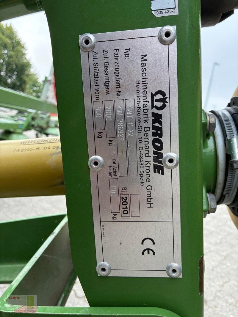 Kreiselheuer typu Krone KWT 11.22, Gebrauchtmaschine v Bordesholm (Obrázek 5)