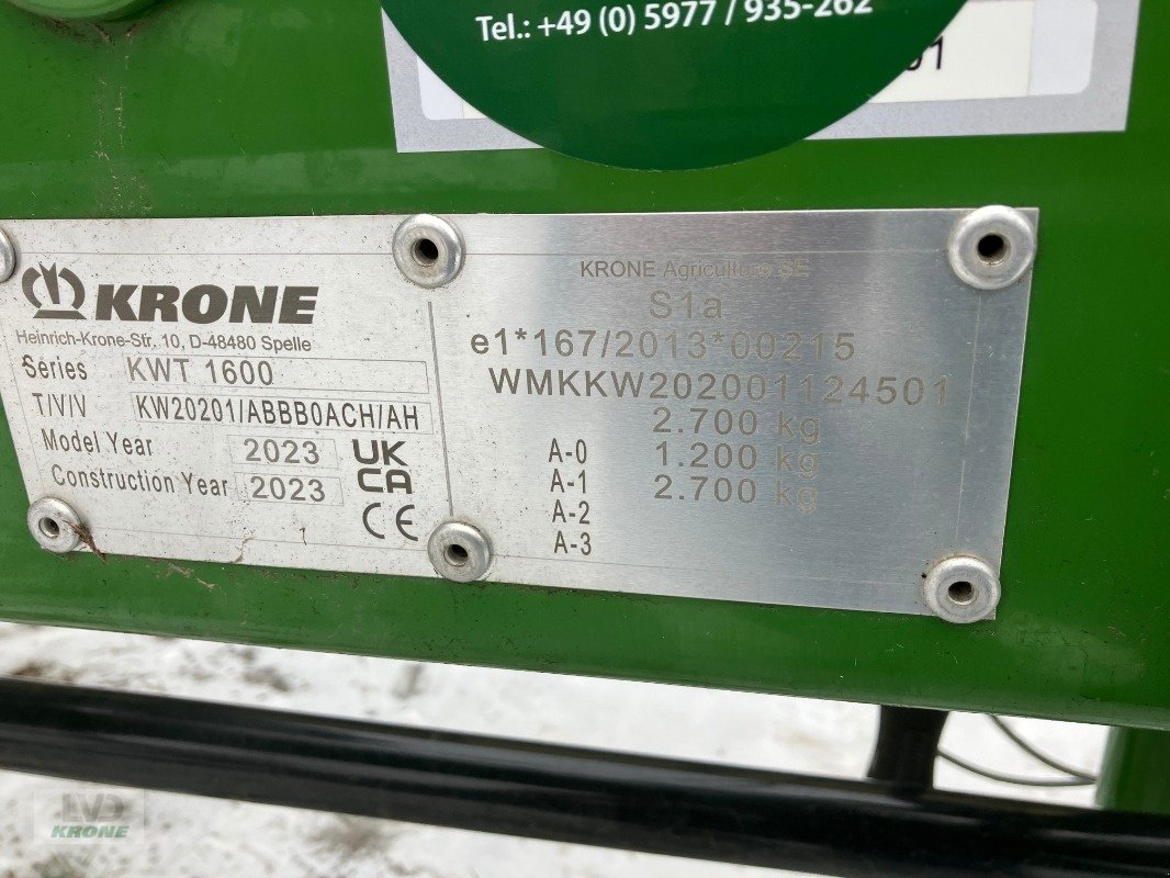 Kreiselheuer типа Krone KWT 1600, Gebrauchtmaschine в Alt-Mölln (Фотография 7)