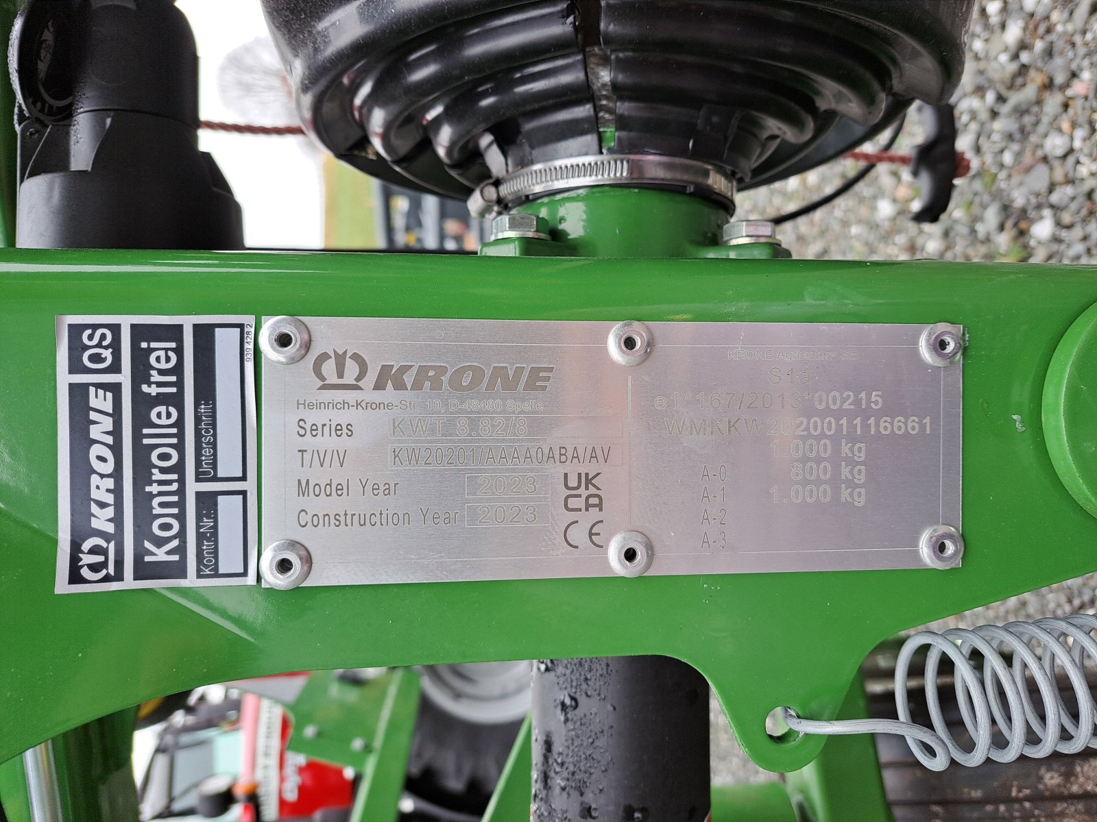 Kreiselheuer des Typs Krone KWT 8.82/8, Neumaschine in Wertach (Bild 5)