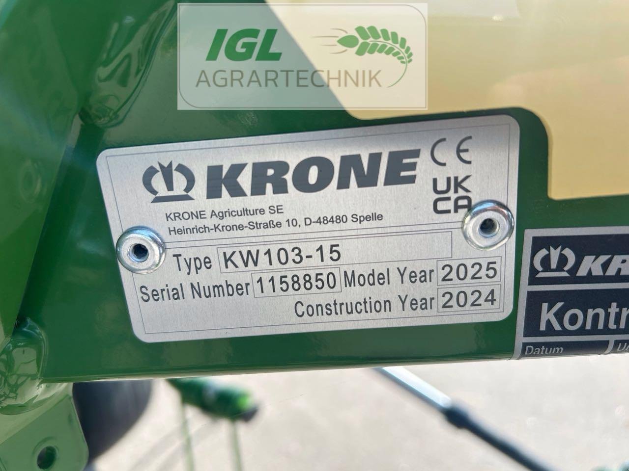 Kreiselheuer des Typs Krone VENDRO 1020 (KW103-15), Neumaschine in Nabburg (Bild 8)