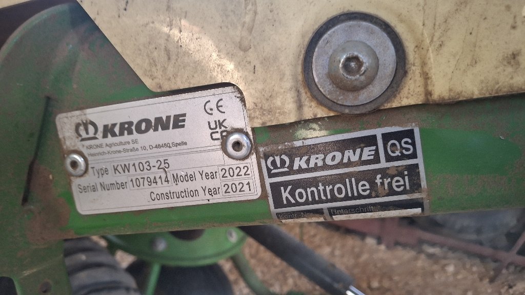 Kreiselheuer του τύπου Krone Vendro 1120, Gebrauchtmaschine σε SAINT MARTIN EN BRESSE (Φωτογραφία 7)