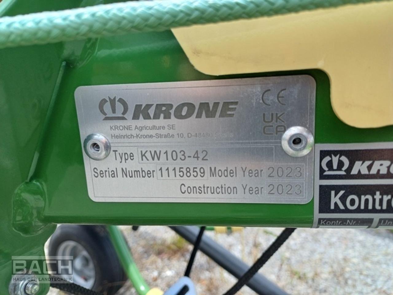 Kreiselheuer typu Krone VENDRO 560, Neumaschine v Boxberg-Seehof (Obrázek 6)