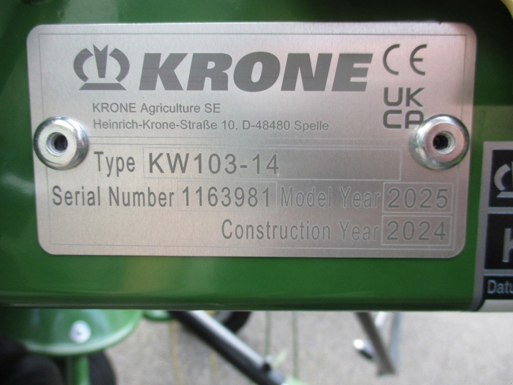 Kreiselheuer типа Krone Vendro 820, Neumaschine в Grosswangen (Фотография 11)