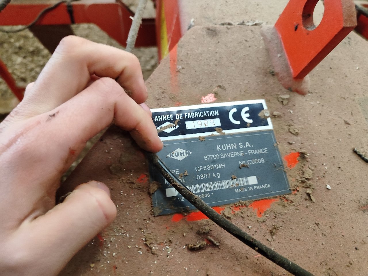 Kreiselheuer Türe ait Kuhn 6301mh, Gebrauchtmaschine içinde Saint-Nabord (resim 5)