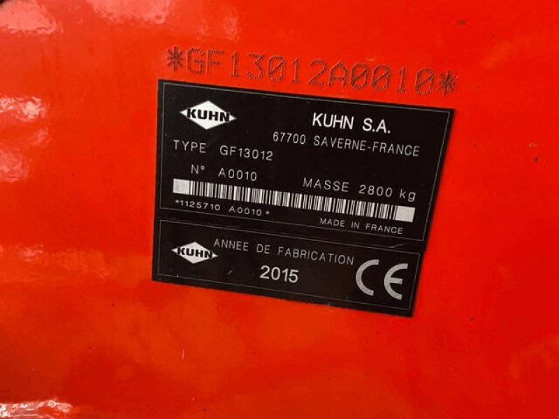 Kreiselheuer του τύπου Kuhn FANEUSE KUHN GF 13012, Gebrauchtmaschine σε NOGENT (Φωτογραφία 7)