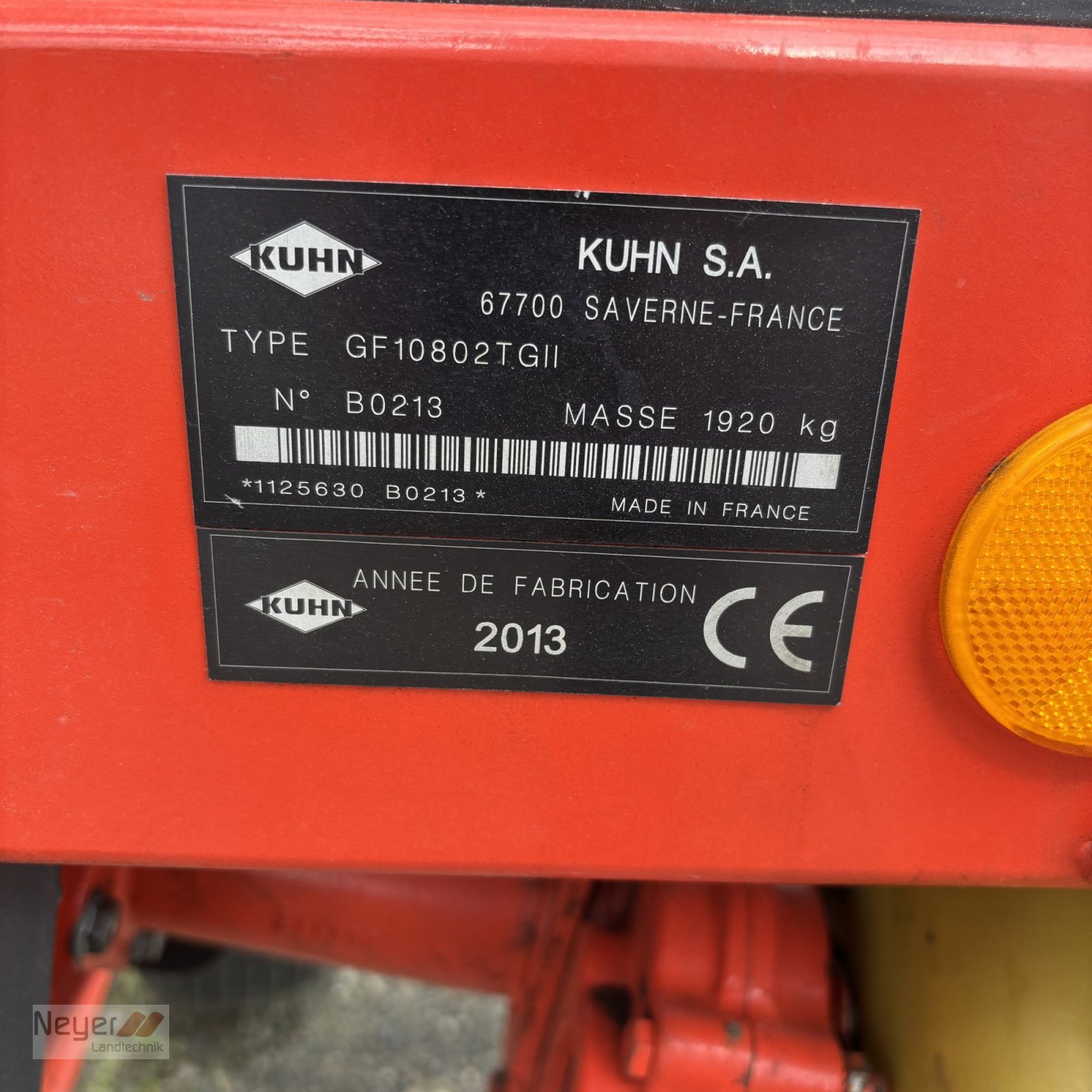 Kreiselheuer του τύπου Kuhn GF 10802T, Gebrauchtmaschine σε Bad Waldsee Mennisweiler (Φωτογραφία 9)